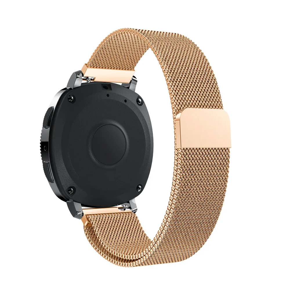 Ремешок для часов из нержавеющей стали с миланским кольцом Samsung Gear Sport 20 мм