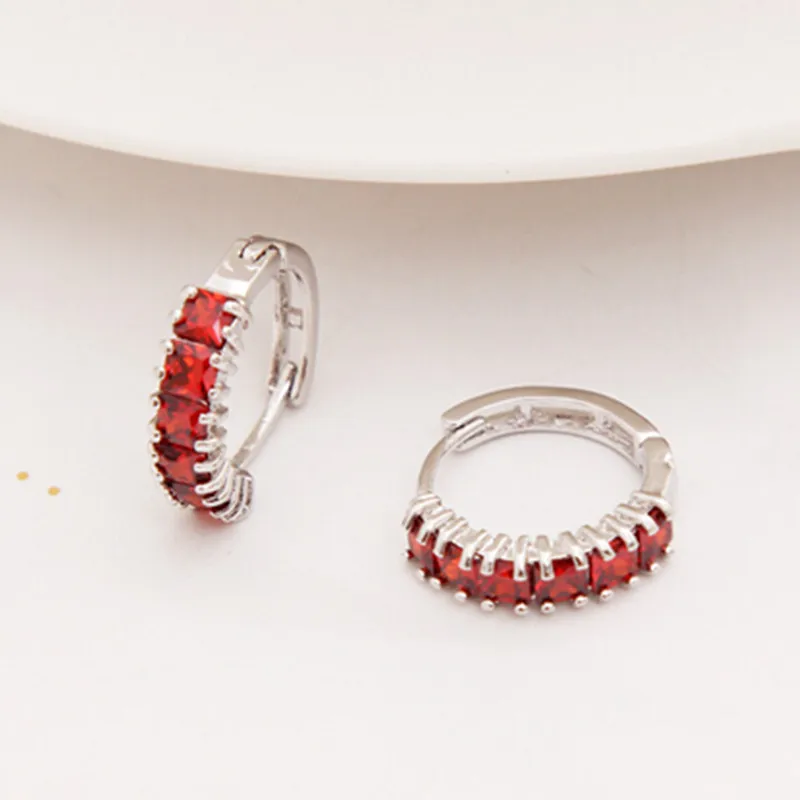 

ZOSHI Fashion Hoop earring for Women Silver hoop Earrings Cubic Zirconia Earing Small Circle Hoop Earring bijoux Jewelry