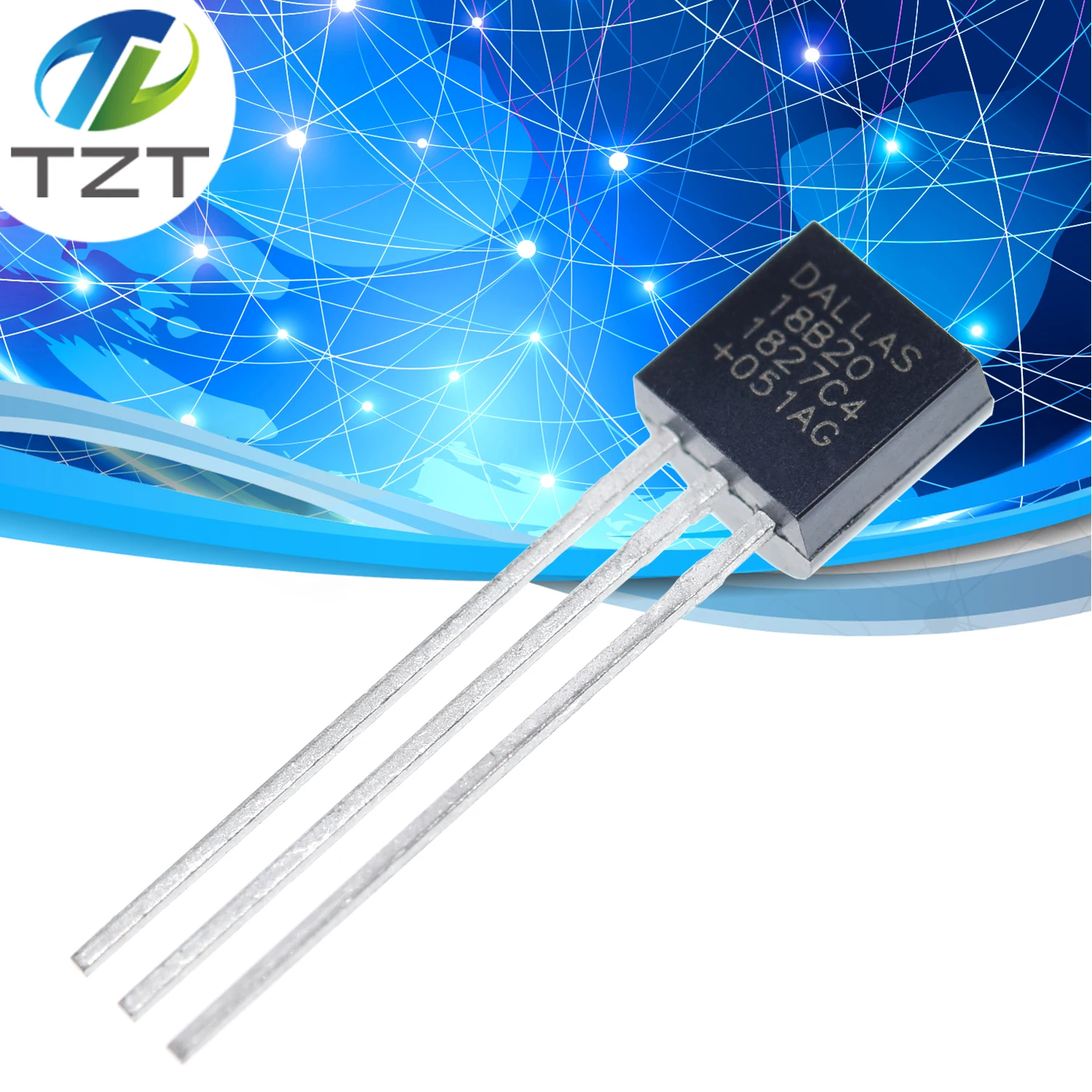 

DS18B20 18B20, Programmable Resolution 1-Wire Digital Thermometer IC TO-92