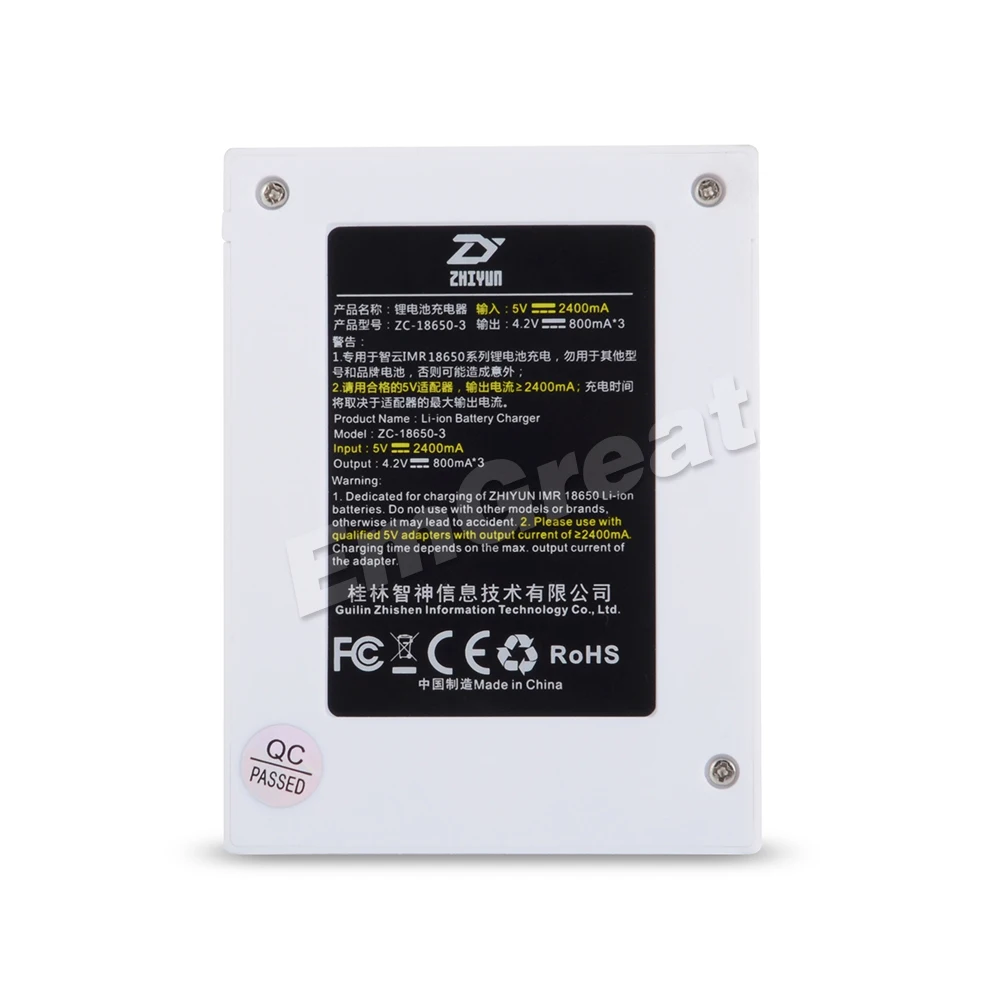 Zhiyun оригинальное зарядное устройство для аккумулятора 18650 для Zhiyun Crane 2 стабилизатор с кабелем