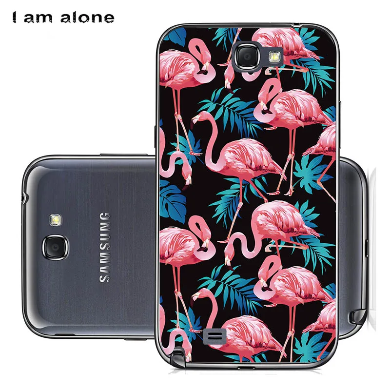 Чехлы для телефонов I am alone для samsung Galaxy Note 2 II N7100, 5,5 дюймов, жесткий пластиковый пакет, Модный Цветной Чехол для мобильного телефона