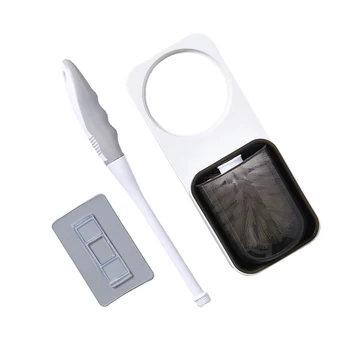 

Toilet Brush Without Dead Angle Household Cleaning Decontamination Two In All Toilets Toilet Brush Storage Rack Toilet Brush