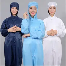 S-4XL Мужская Рабочая сиамская антистатическая защитная одежда с капюшоном Заводская Пыленепроницаемая покраска мастерская синий пыленепроницаемый комбинезон