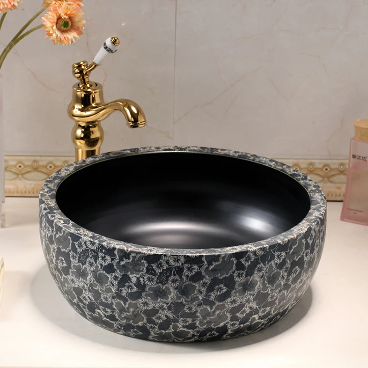 Vintage Counter Top ceramic wash basin bathroom sinks porcelain antique