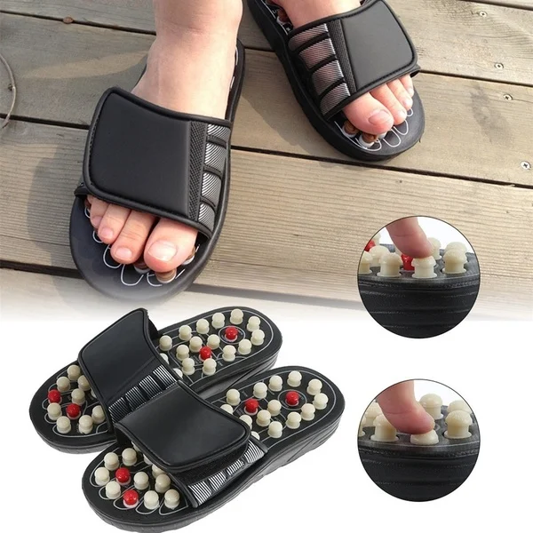 Foot Massage Slippers Acupuncture Therapy Massager Shoes For legs Acupoint Activating Reflexology Feet Care massageador Sandal