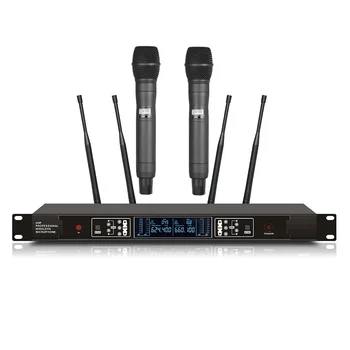 

Bolymic Outdoor Cordless Wireless Microphone Systems UHF Stage Performance Microphone Wireless Karaoke For School Therters Party