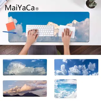 

MaiYaCa New Design Blue sky and white clouds Customized laptop Gaming mouse pad Durable Rubber Mouse Mat Pad