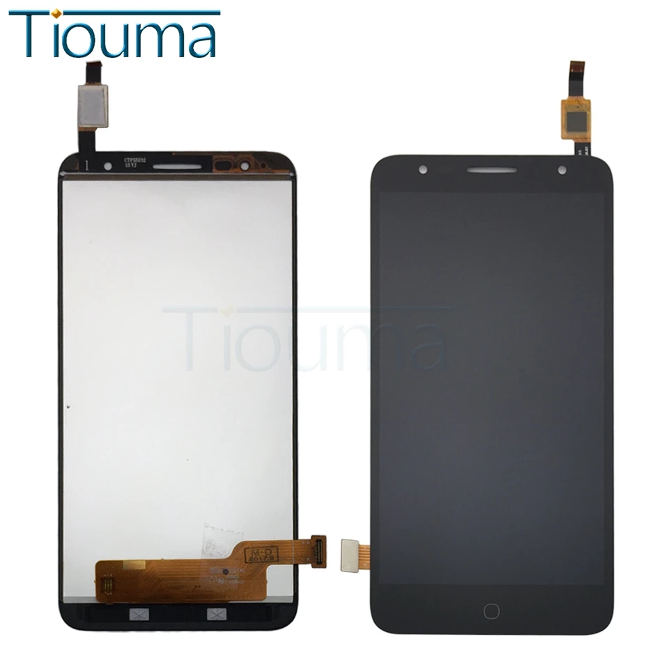 Черный для Alcatel Pop 4 + plus OT 5056 5056D 5056A OT5056 ЖК дисплей кодирующий преобразователь