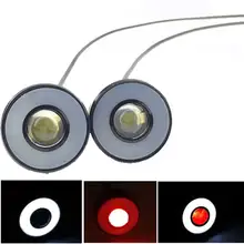 Esperando Esperando 2X Led eagle eye Dual color Placa águia DRL cauda lâmpada anjo olho Parafuso Parafuso motocicleta levou DC 12 V