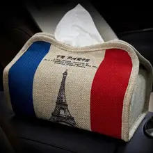 Универсальный Кожаный Автомобильный тканевый ящик автоматический насос держатель кассеты креативные съемные наклейки коробка для салфеток подходит для BMW Mini England