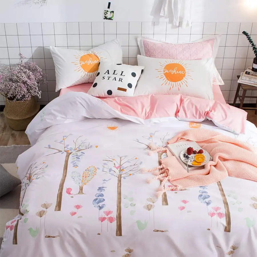 

Colorful cartoon bedding set teen child,twin full queen king single double cotton home textile bed sheet pillow case duvet cover