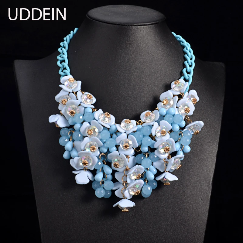 

UDDEIN Flower Necklace & Pendant Bohemian Statement Maxi Choker Necklace Women Party Jewelry Display Aliexpress Vintage Collar