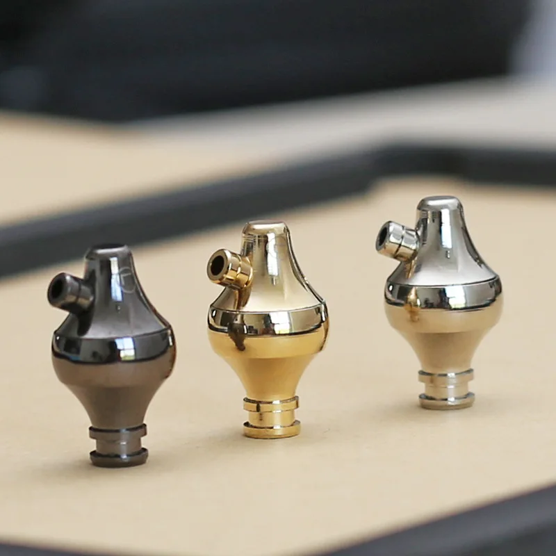 

10mm In Ear Headphone Housing for 9-10mm Speakers Pure Copper Shell Case 3 Colors Earphone Housing