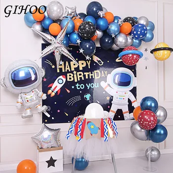 

Outer Space Party Astronaut balloons Rocket Foil Balloons Galaxy Theme Party Boy Kids Birthday Party Decor Favors helium globals