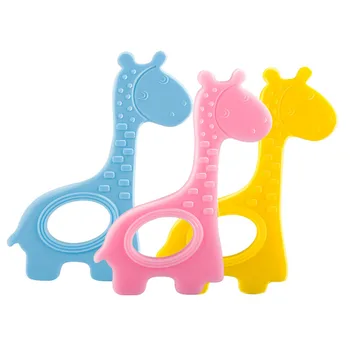 

Baby Teether Toy Toothbrush Deer Style Food grade silicone Baby Dental Care Strengthening Tooth Training