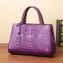 ICEV Новые простые европейские модные высококачественные сумки из натуральной кожи женские сумки известных брендов женские кожаные сумки из кожи аллигатора