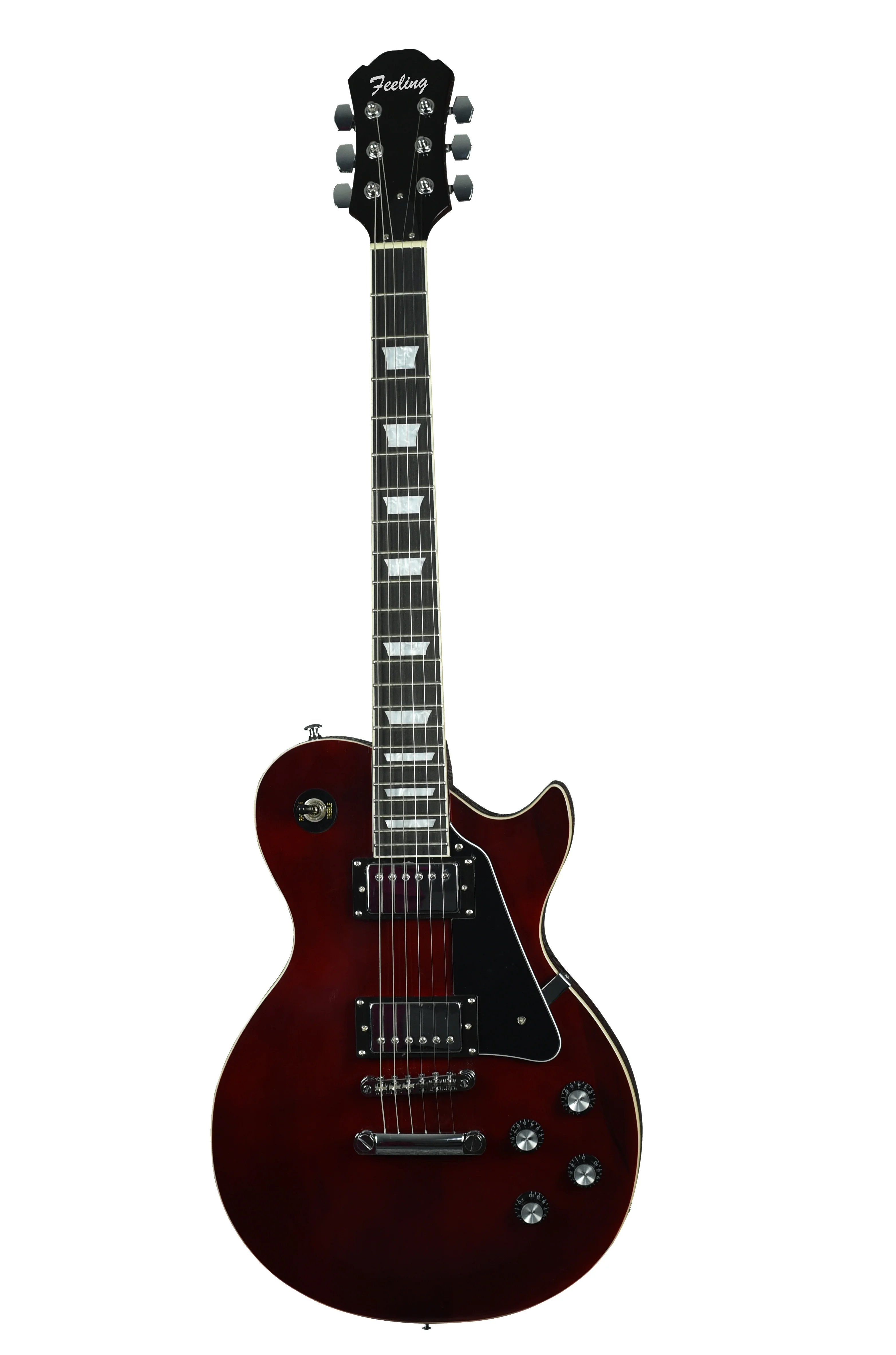 Feeling wine red color Electric Guitar musical instrument