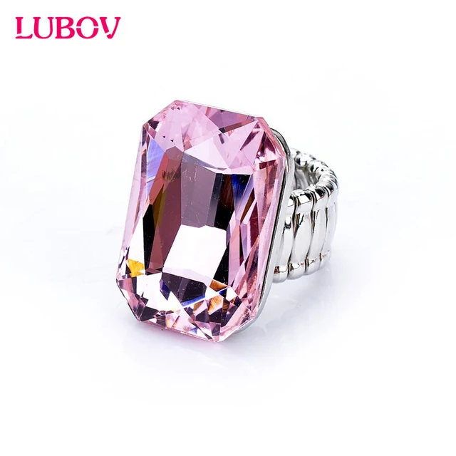 2018 Personality Elegant Big Ring for Women 7 Colors Big Resin Stone Fashion Ela 2018 Personality Elegant Big Ring for Women 7 Colors Big Resin Stone Fashion Ela