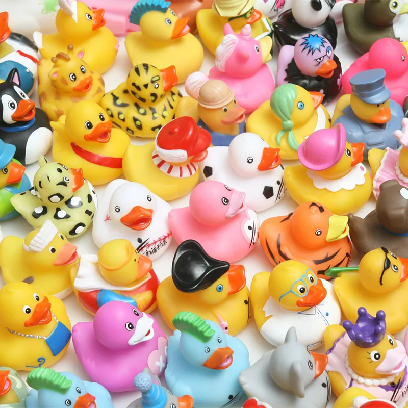 

35PCS Classic Baby Shower Duck Toy Bathroom Swimming Pool Play Water Floating Toys Bithday Childrens day Holiday Gifts for Kid