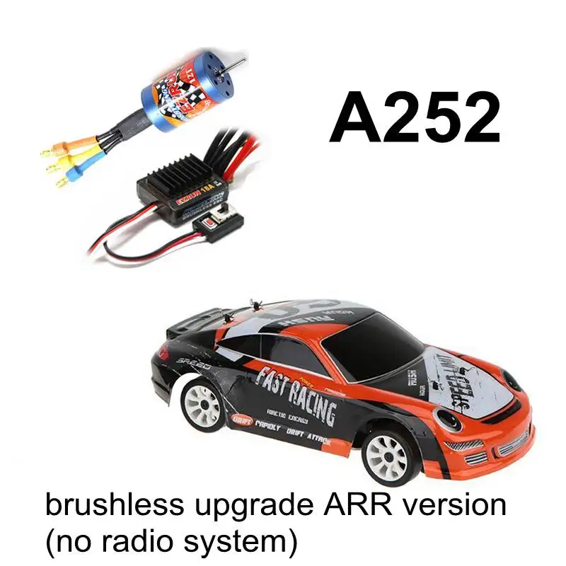 RC WLtoys A202 A212 A222 A232 A242 A252 1:24 автомобиля ударная установка RTR бесщеточная модернизация EZRUN 2030 мотор 18A ESC AX5S 2,4 г радио - Цвет: A252 brushless ARR