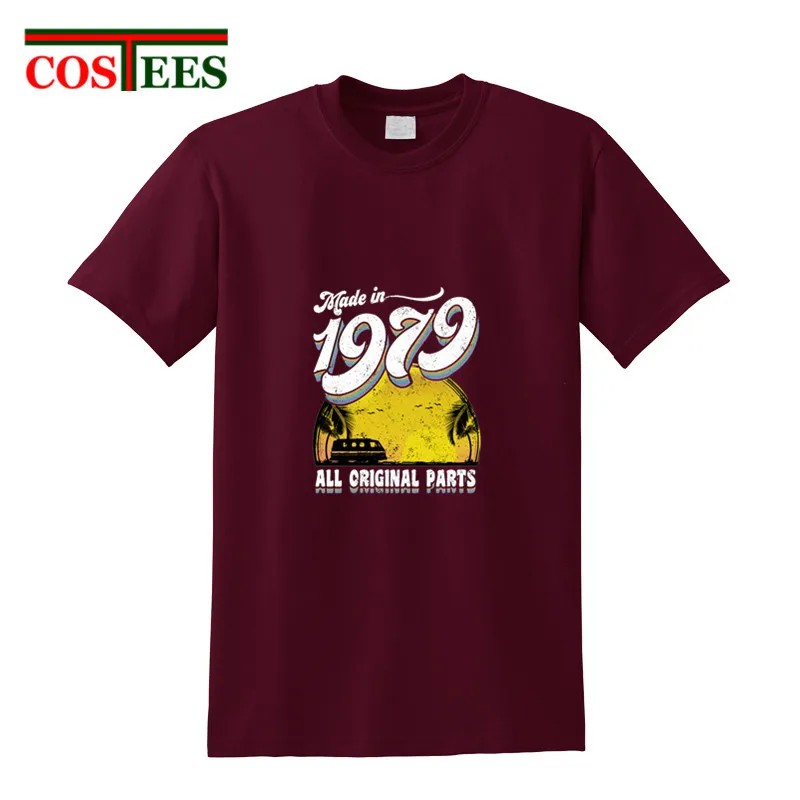 

Vintage Model Made in 1979 All Original Parts T shirt men 70's Retro T-shirt fashion Classic Valentine birthday perfect gift Tee