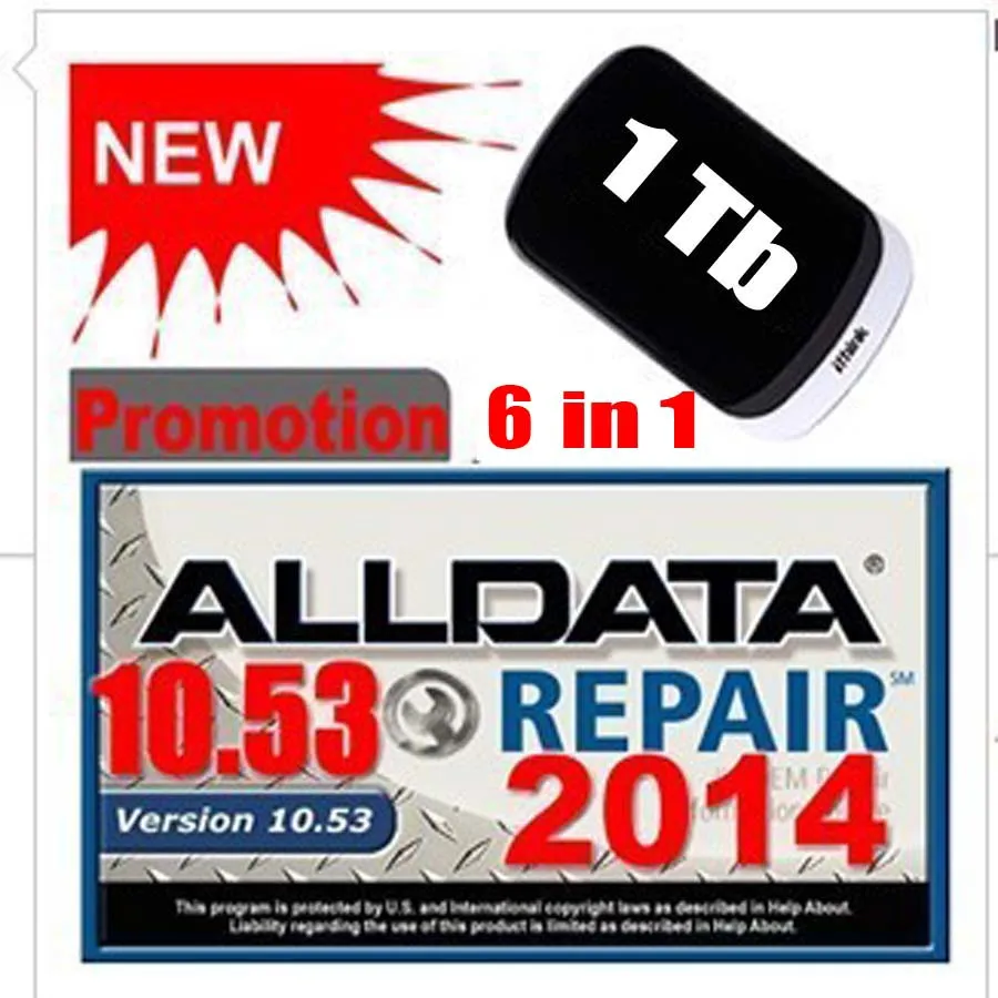 ALLDATA 10.5+ Митчелл+ ATSG 2012+ яркий v10.2+ тяжелый грузовик 6 в 1 автомобиль ремонт Программы для компьютера от 1984 до