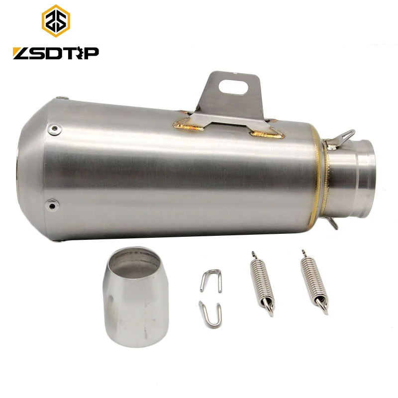 

ZSDTRP 51mm Motorcycle Exhaust Muffler with DB Killer for CB250 CB400 R1 R6 ZX-6R ZX-10R GSXR Dirt Bike 125cc Exhaust Pipe