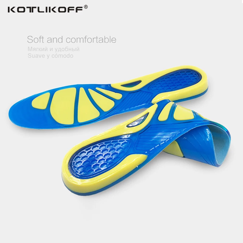 Silicon Gel Insoles Foot Care for Plantar Fasciitis Heel Spur Running Sport Insoles Shock Absorption Pads arch orthopedic insole