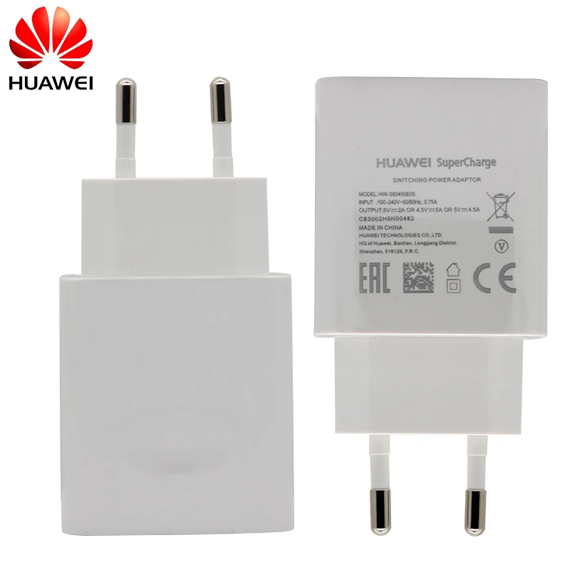 HUAWEI, супер зарядное устройство, 5 В, 4,5 А, адаптер, 5A, usb type-C кабель, быстрая зарядка для mate 9 10 p20 Pro p10 plus honor 10