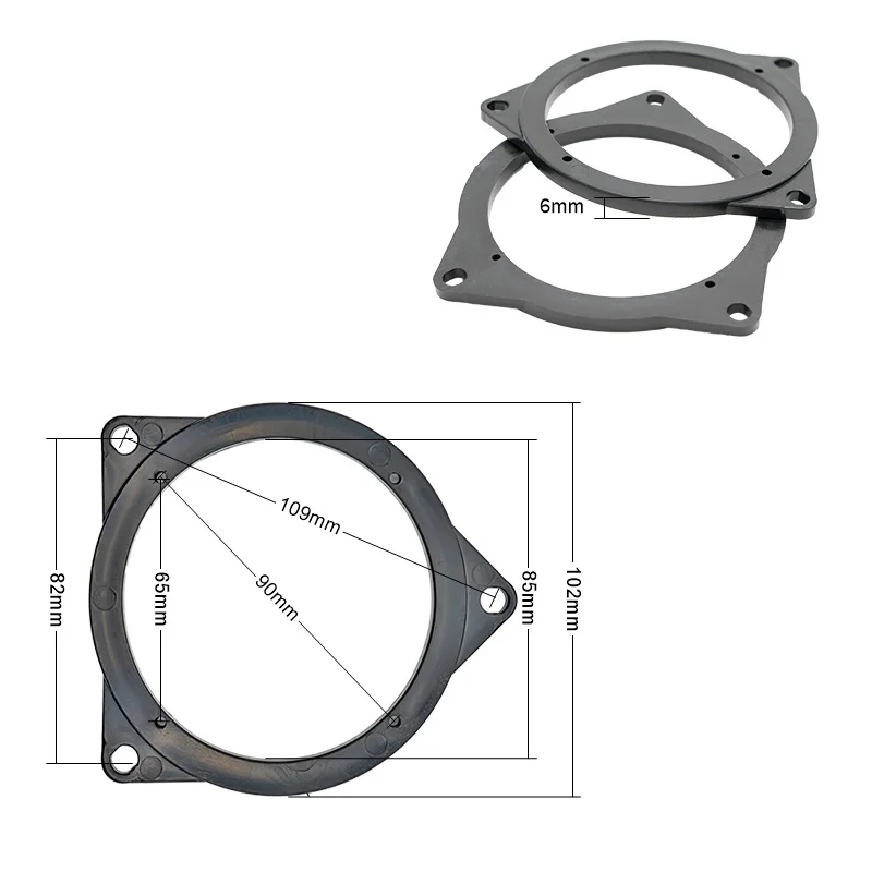 2 шт. 4 дюйма Автомобильный reardoor медиантный динамик Монтажный кронштейн разделительное кольцо переходные пластины для BMW3 5 Высокое качество стайлинга автомобилей Рог коврик