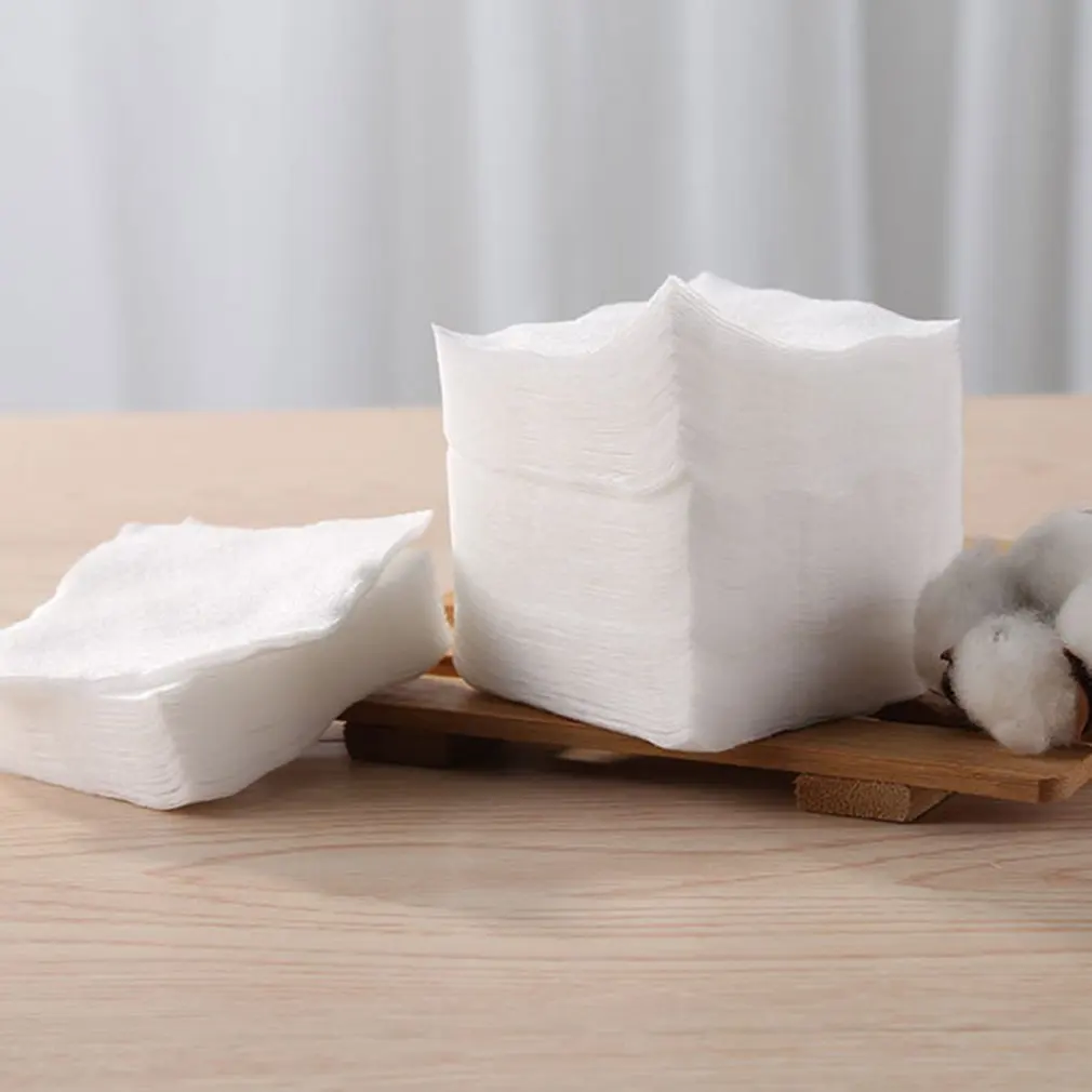 

LAMEILA Cosmetic Cotton For Cosmetic Nail And Personal Care Cotton Puff Unbleached Breathable For Sensitive Skin