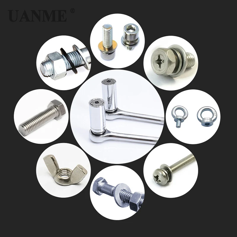 UANME универсальный гаечный ключ комплект головкой рукавом 7-19 мм Мощность дрель, втулка гаечный ключ Магия Multi ручные инструменты