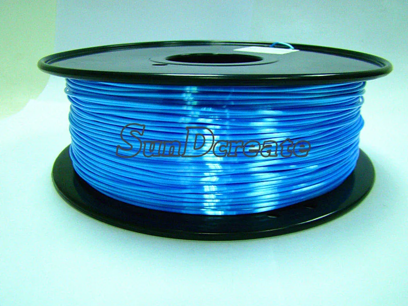 SunDcreate 3D-принтеры Синтетическая нить 1кг Высококачественная нить 1,75 мм полимерных композиционных материалов для 3D-принтеры с шелковой текстурой - Цвет: Синий