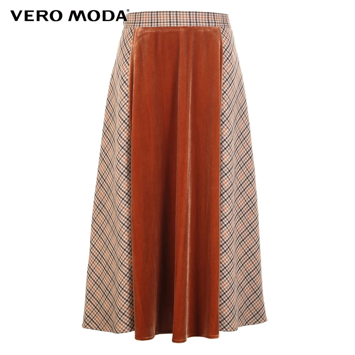 Vero Moda Новая женская клетчатая юбка со средней посадкой | 318416517