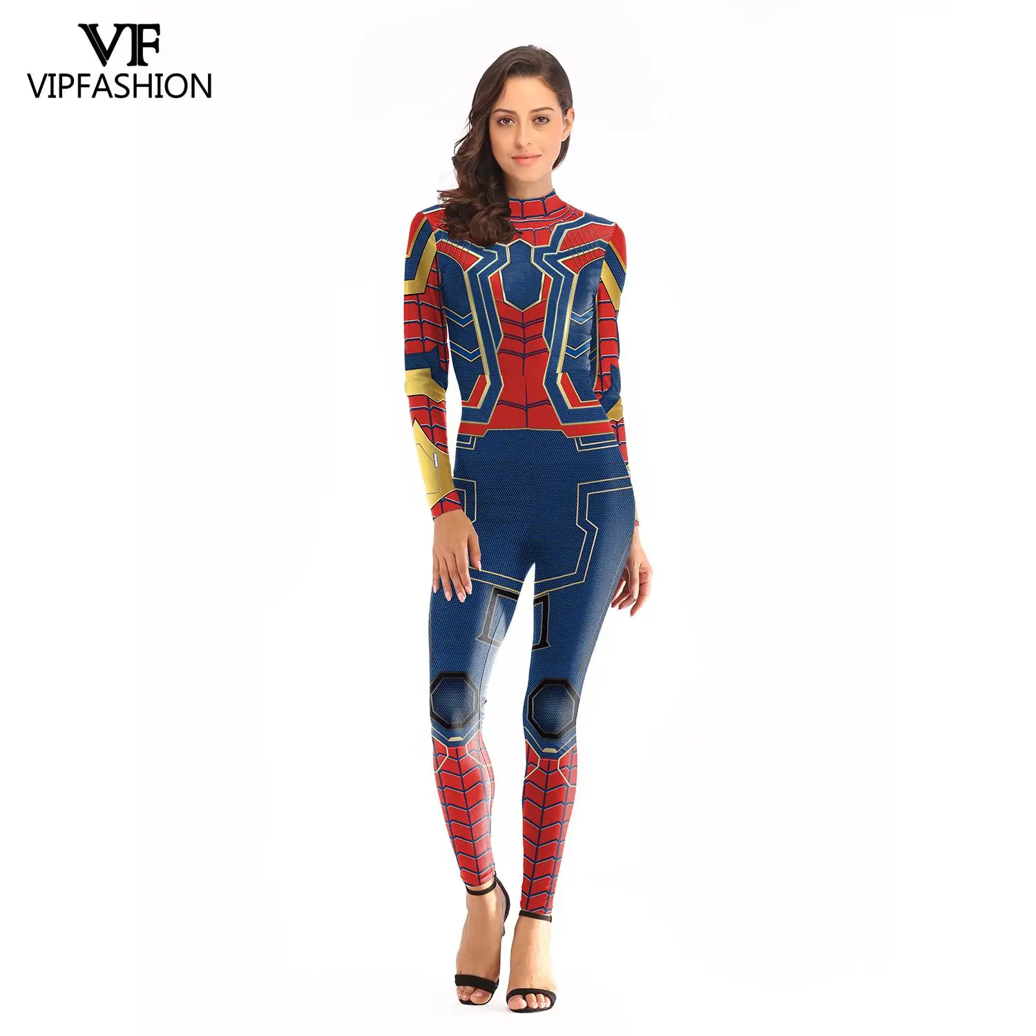 VIP модный новый костюм Человека-паука 3D супер герой далеко от дома косплей Мстители Endgame костюмы для женщин комбинезон, большой размер