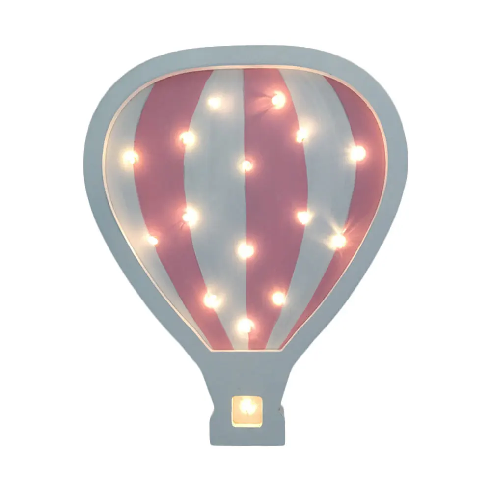 

Decorative Cartoon Hot Air Balloon Night Wall Lamp Modeling Light Festival Home Night Light LED