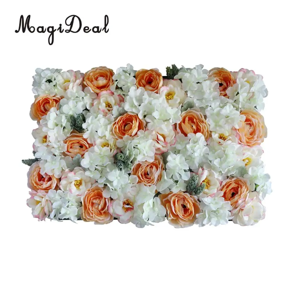 Artificial Rose Flower Wall Panels Wedding Anniversary Venue Flower Arrangement DIY Art Decor Photo Backdrops