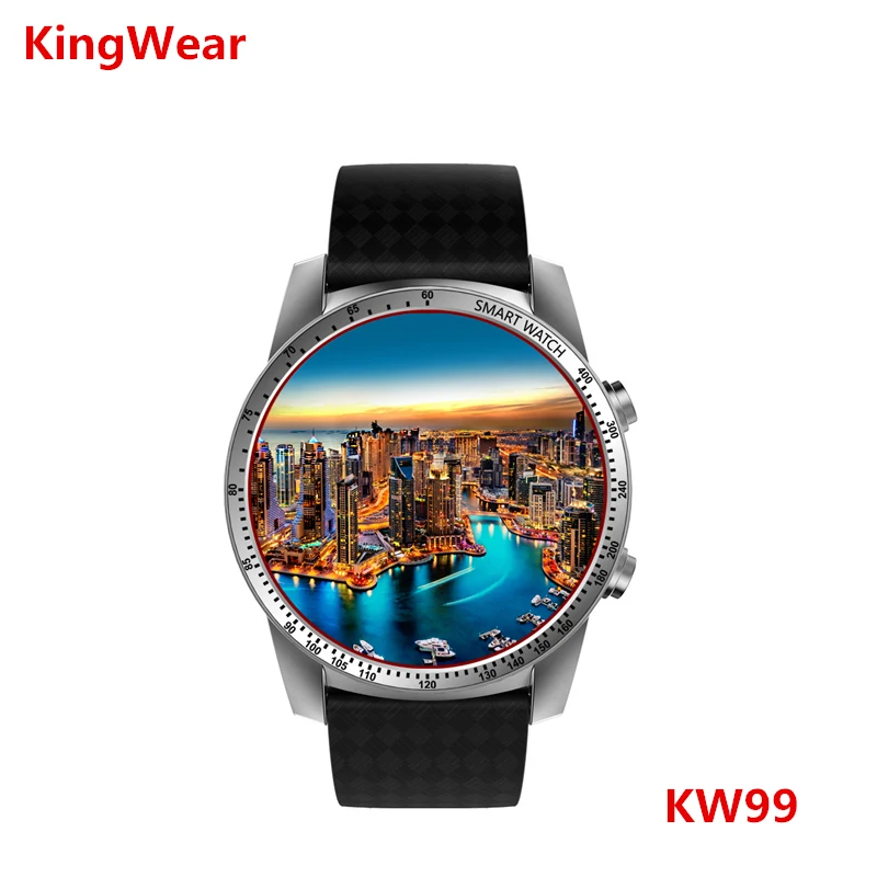 

KINGWEAR KW99 Smart Watch 1.39 Inch MTK6580 Quad Core 1.3GHZ Android 5.1 3G Smart Watch 400mAh 2.0 Mega Pixel Heart Rate Monitor