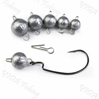 

10Pcs Fishing Lead Sinker Weight 5g-21g Sinker Hook Connector Quick Release Casting Fishing Sinker Bullet Fishing Tackle