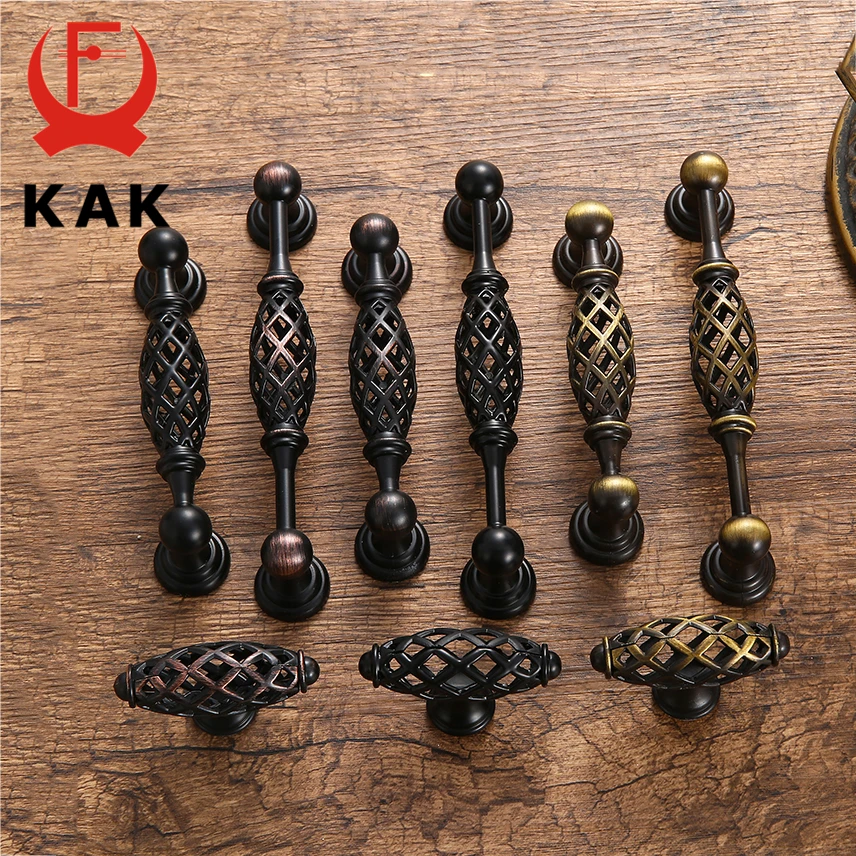 KAK خمر العتيقة البرونزية مقابض للخزانة الجوف خارج قفص العصافير مجلس الوزراء التأثيرات مقابض أدراج باب خزانة ملابس جر الأثاث مقبض KAK خمر العتيقة البرونزية مقابض للخزانة الجوف خارج قفص العصافير مجلس الوزراء التأثيرات مقابض أدراج باب خزانة ملابس جر الأثاث مقبض