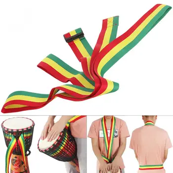 

Adjustable Rainbow African Drum Cotton Strap 5cm Width Djembe Drum Tambourine Shoulder Waist Belt