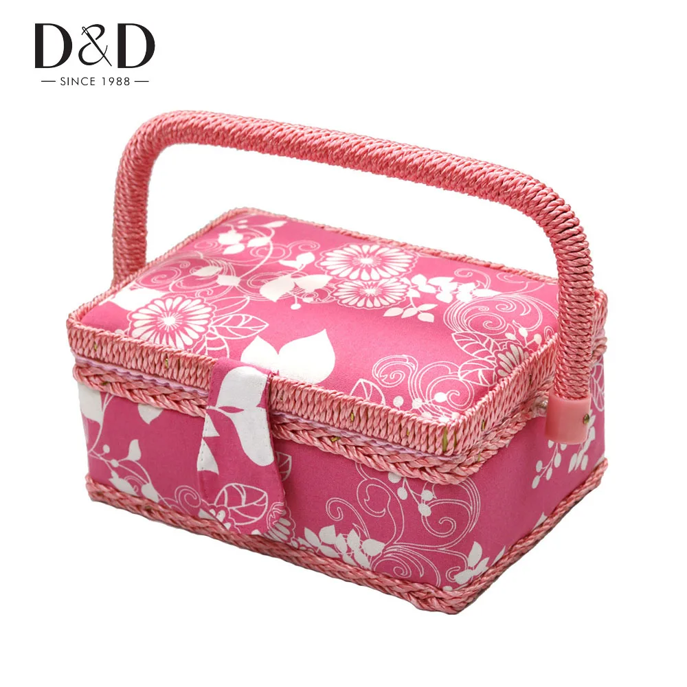 

Travel Sewing Box with Sewing Kits DIY Quilting Stitching Embroidery Sewing Needle Craft Mini Storage Box