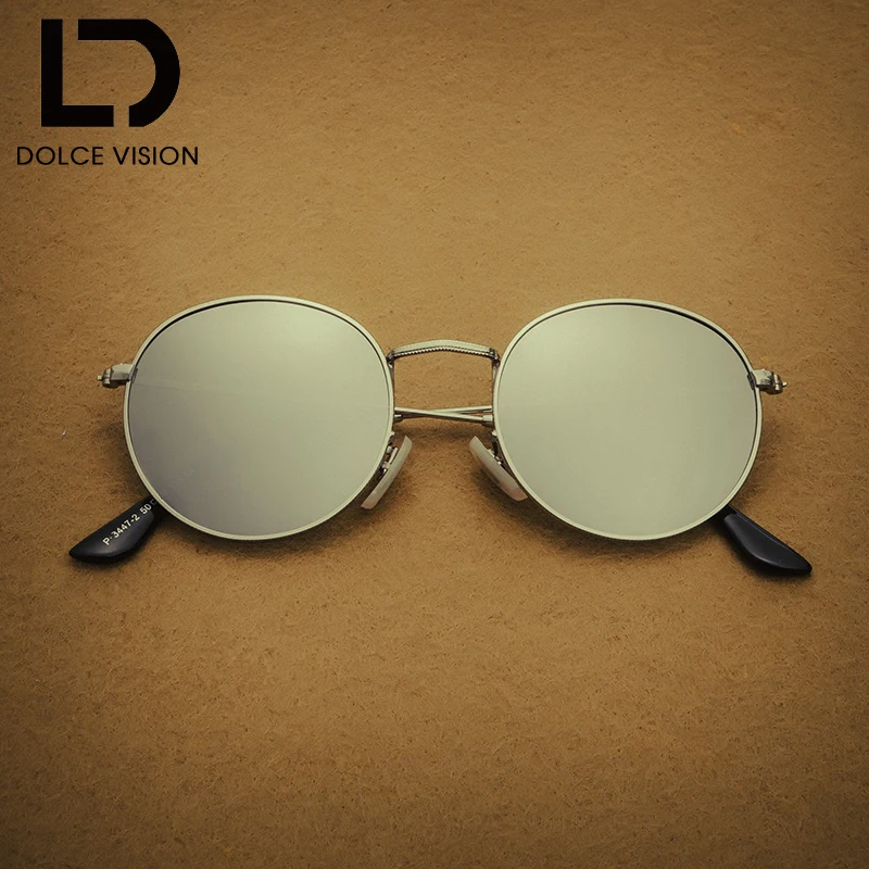 

DOLCE VISION Female Vintage Sunglasses Women Silver Mirror Sun Glasses For Women Brand 2018 Retro Lunette Oculos Ladies