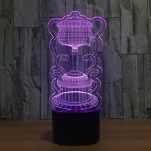 3d лампа 7 цветов светодиодный ночник для детей сенсорный светодиодный Usb Настольный Lampara Lampe детский спальный ночник Luminaria De настольные лампы