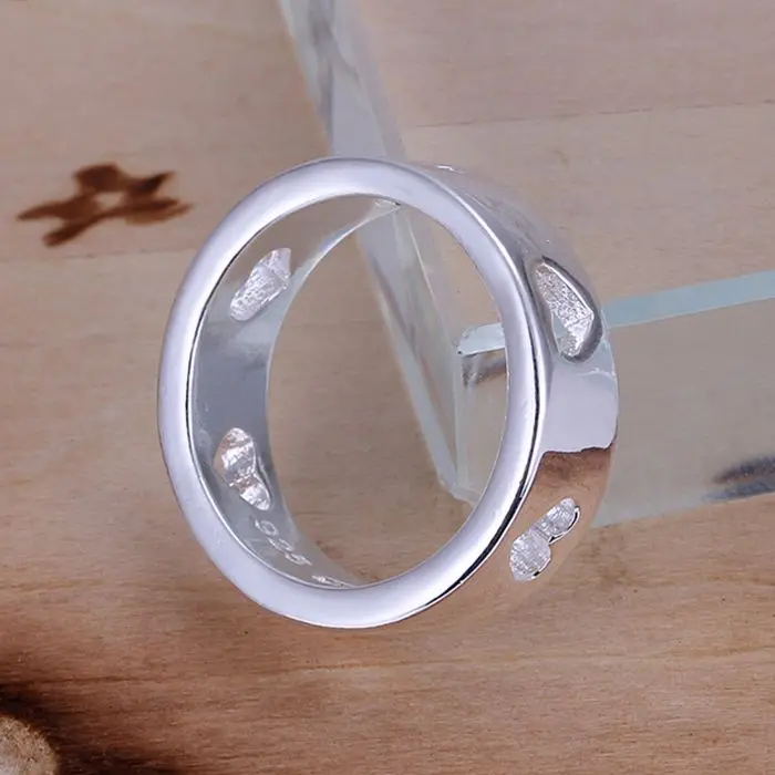 925 ювелирные изделия посеребренное кольцо, посеребренное модное ювелирное изделие, полое кольцо с несколькими сердцами/apxajhea axpajowa LKNSPCR110