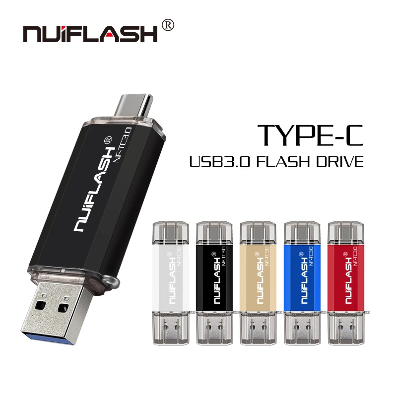 

Nuiflash hotsale Usb Stick Type C Pen Drive 128GB 64GB 32GB 16GB USB Flash Drive 3.0 High Speed Pendrive for Type-C Device