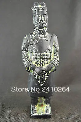 

Shipping Collectible Old Decorated Handwork Bronze Carving The Terra Cotta Warriors Statue