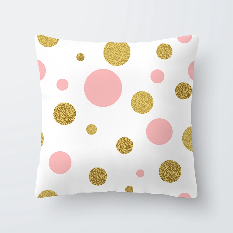 New Pillow Cases Leaf pattern Printed Pillow Case Cover Square 45cm*45cm Polyester Pillowcase Home Decorative zara*women 1pcs