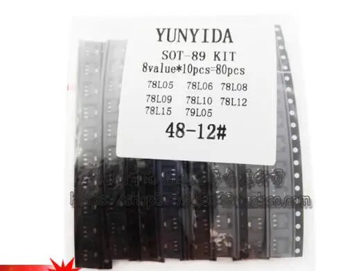 1bag/lot SMD transistor package SOT-89 includes: 78L06/78L08/78L12/79L05 connector | Обустройство дома