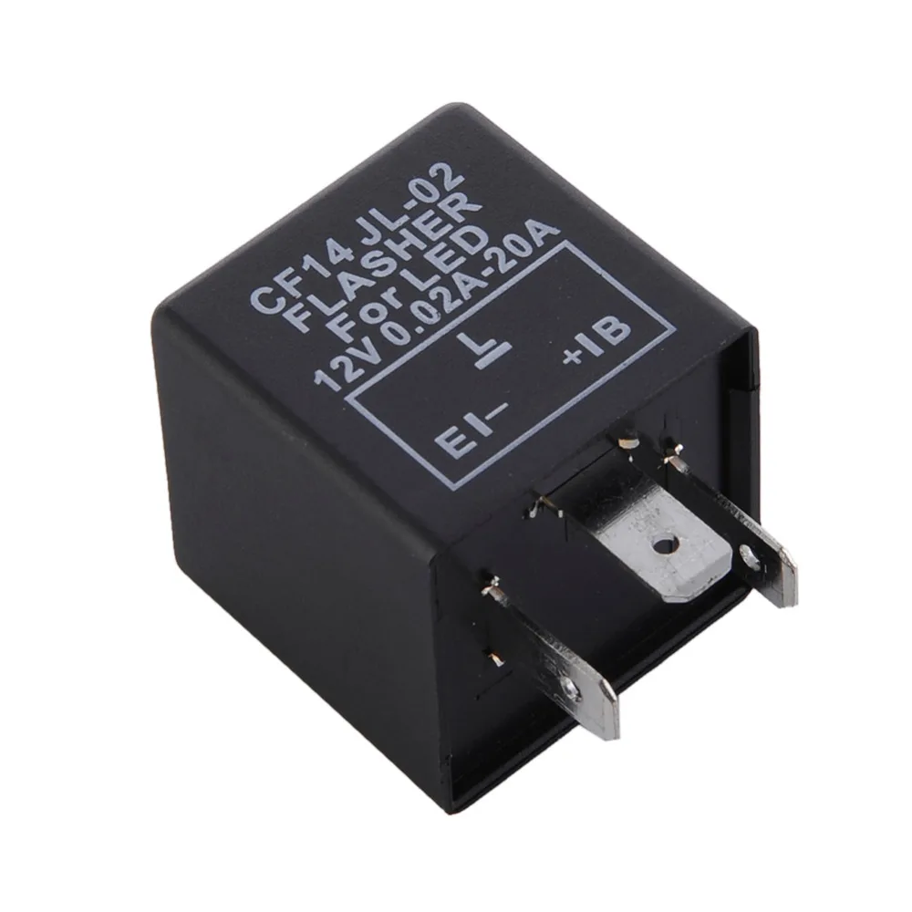Top Quality 3 Pin Adjustable LED Flasher Relay for Car Vehicle